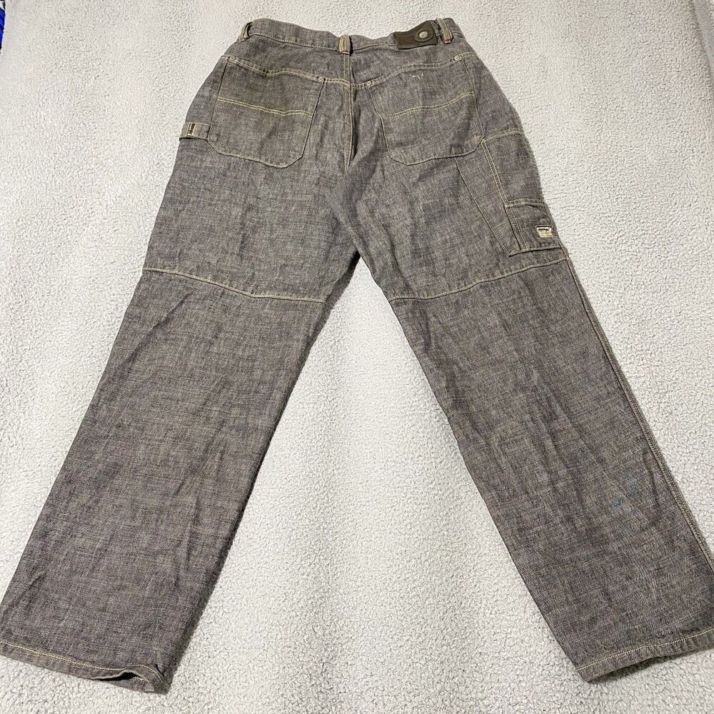 Vintage School of Hard Knocks Carpenter Jeans Mens 34x33 Gray Wide Relaxed Baggy